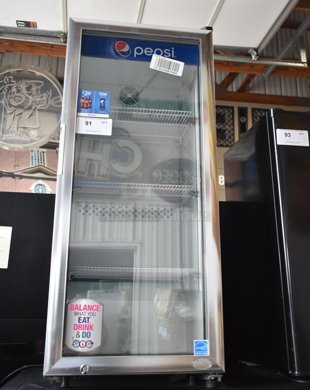 IDW G4-H0234B Metal Mini Cooler Merchandiser. 110-120 Volts, 1 Phase. Tested and Working! - Image 1 of 2