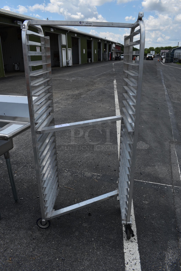 Metal Commercial Pan Transport Rack on Commercial Casters. 28x19x65