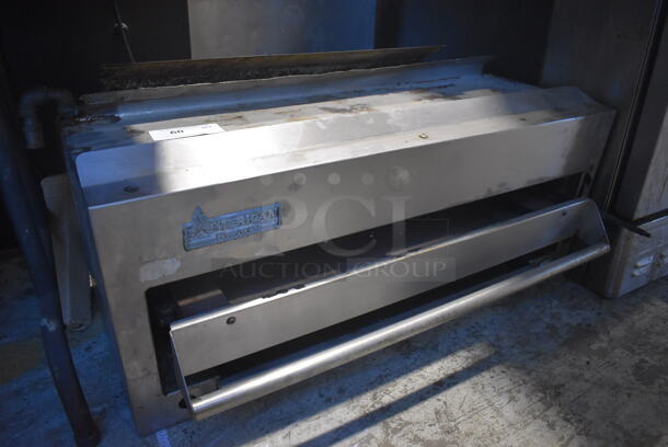 American Range Stainless Steel Commercial Natural Gas Powered Cheese Melter. 36x22x17