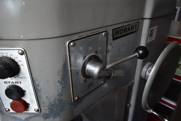 Hobart H-600T Metal Commercial Floor Style 60 Quart Planetary Dough Mixer w/ Stainless Steel Mixing Bowl and Paddle Attachment. 208 Volts, 3 Phase.  - Image 7 of 9