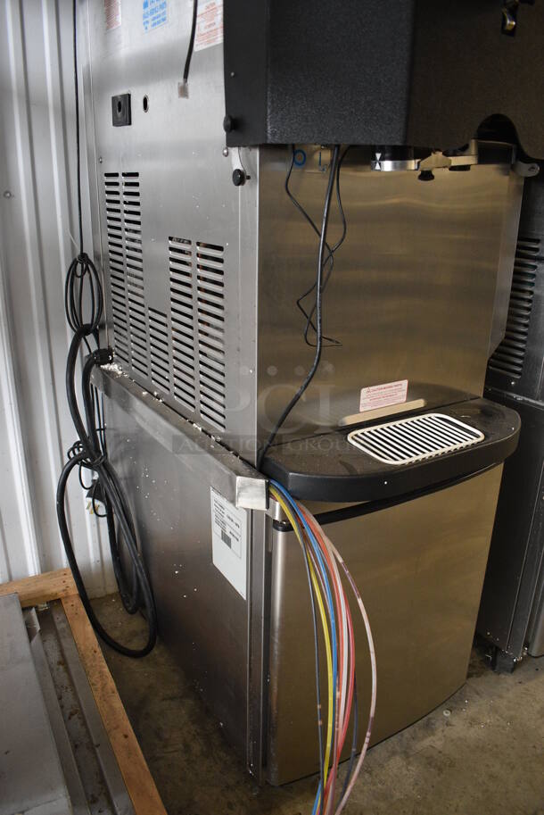 2018 Taylor Model C709-27 Stainless Steel Commercial Air Cooled Single Flavor Soft Serve Ice Cream Machine w/ Taylor Model C20100-WFB 10 Head Flavor Blast and Color Touch Panel for Flavor Burst on Commercial Casters. 208-230 Volts, 1 Phase. 23x33x61 - Image 8 of 9