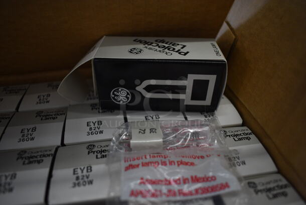 24 BRAND NEW IN BOX! GE EYB Projection Lamps. 82 V 360 W. 24 Times Your Bid!