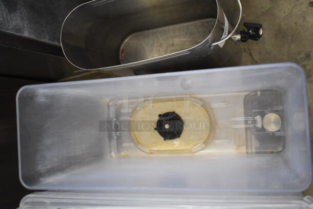 Crathco Stainless Steel Commercial Countertop 3 Hopper Refrigerated Beverage Machine. 120 Volts, 1 Phase. Tested and Powers On But Parts Do Not Move - Image 5 of 8