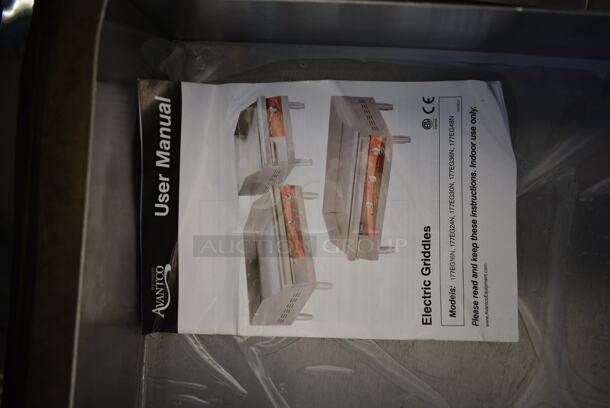 BRAND NEW SCRATCH AND DENT! 2023 Avantco 177EG30N Stainless Steel Commercial Countertop Electric Powered Flat Top Griddle. 208/240 Volts, 1 Phase.  - Image 3 of 5