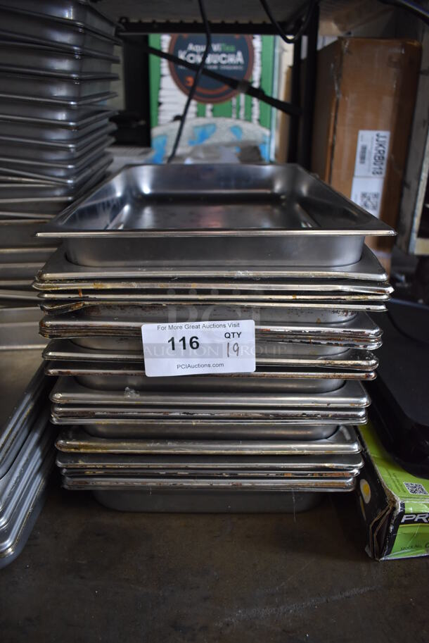 19 Stainless Steel Full Size Drop In Bins. 1/1x2.5. 19 Times Your Bid! - Image 3 of 5