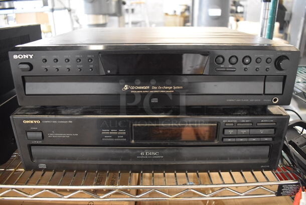 4 Units; Sony STR-DE197 FM Stereo FM AM Receiver, Sony TC-WE475 Stereo Cassette Deck, Sony CDP-CE375 Compact Disc Player and Onkyo DX-C110 Compact Disc Changer. Includes 17x10.5x5.5. 4 Times Your Bid! - Image 3 of 7