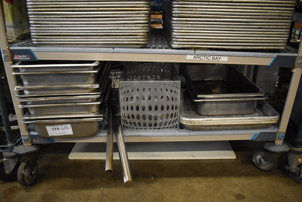 ALL ONE MONEY! Tier Lot of Various Items Including Stainless Steel Drop In Bins and Metal Baking Pans. Includes 1/1x4 - Image 2 of 11