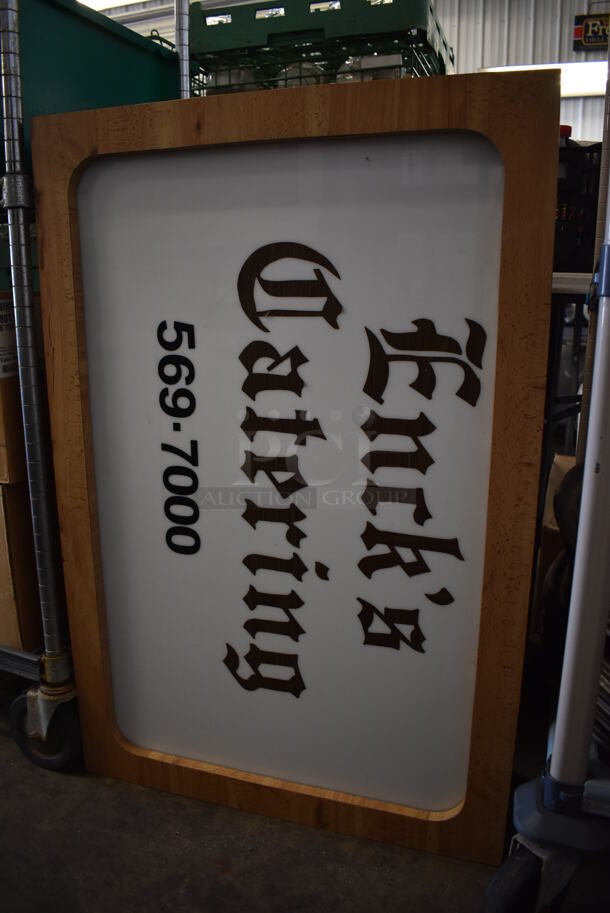 Enck's Catering Sign. 36x8x24 - Image 3 of 5