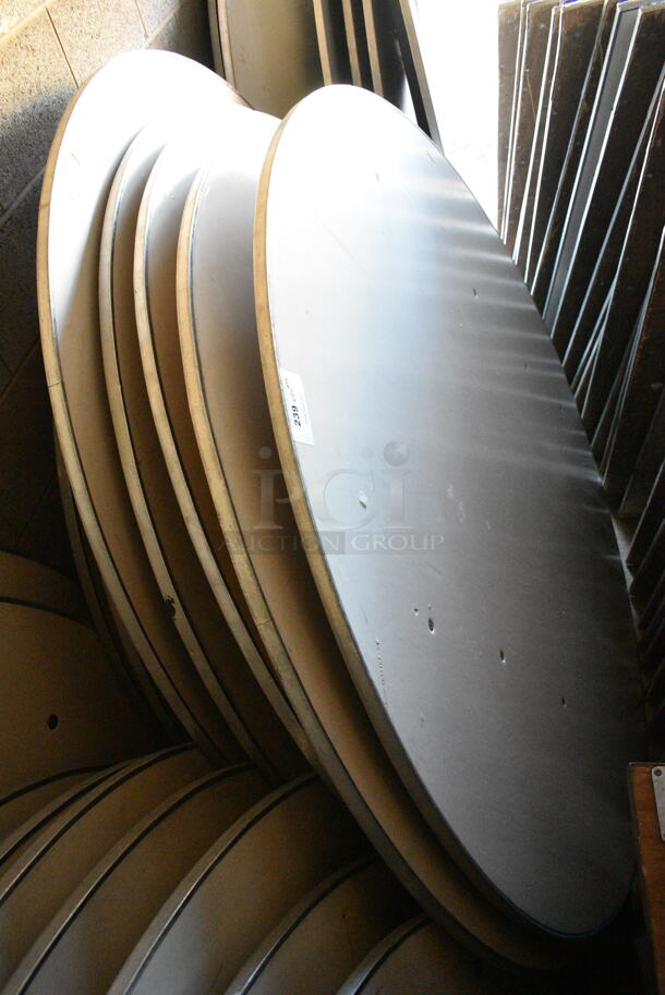 8 Round Folding Table. 8 Times Your Bid!  - Image 2 of 3