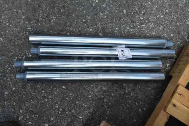 BRAND NEW SCRATCH AND DENT! Lot of 4 Metal Legs.  - Image 1 of 2