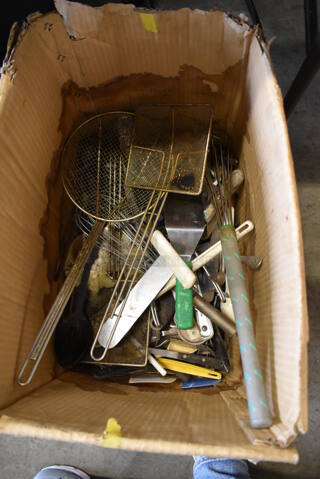 ALL ONE MONEY! Lot of Various Utensils Including Skimmer, Whisk and Spatulas