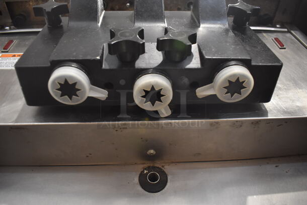 Electro Freeze 88TN-CMT-232 Stainless Steel Commercial Air Cooled 2 Flavor w/ Twist Soft Serve Ice Cream Machine on Commercial Casters. 208-230 Volts, 3 Phase.  - Image 6 of 11