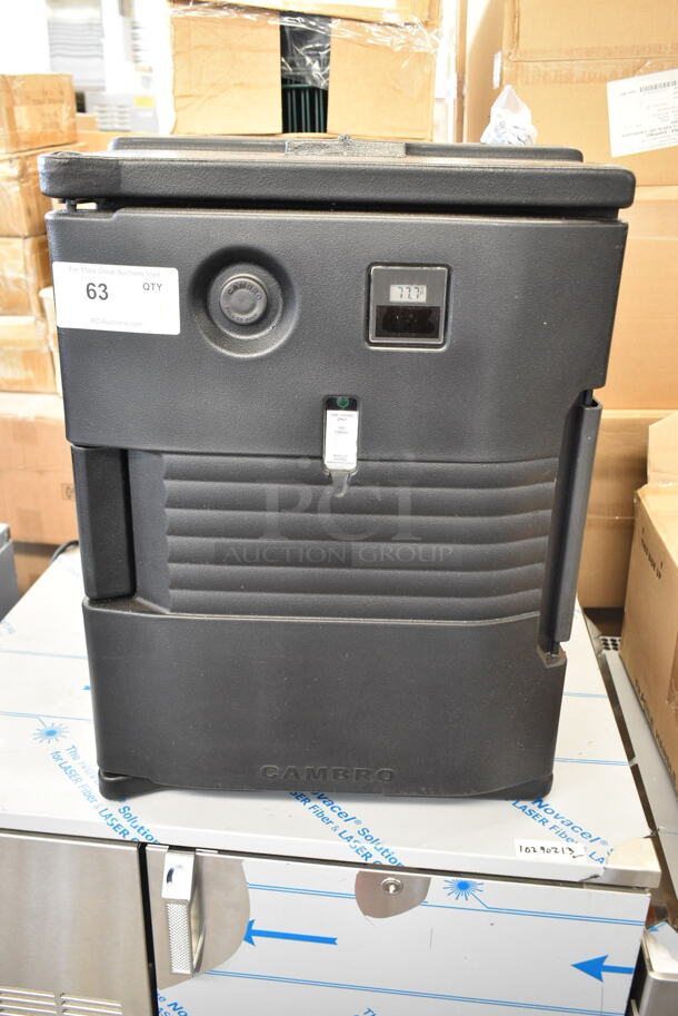 BRAND NEW! Cambro CAM6000 47620 Ultra Pan Carrier® Black Front Loading Insulated Electric (110V, degrees F) Food Pan Carrier - 6 Full-Size Pan Max Capacity. Tested and Working! - Image 2 of 7