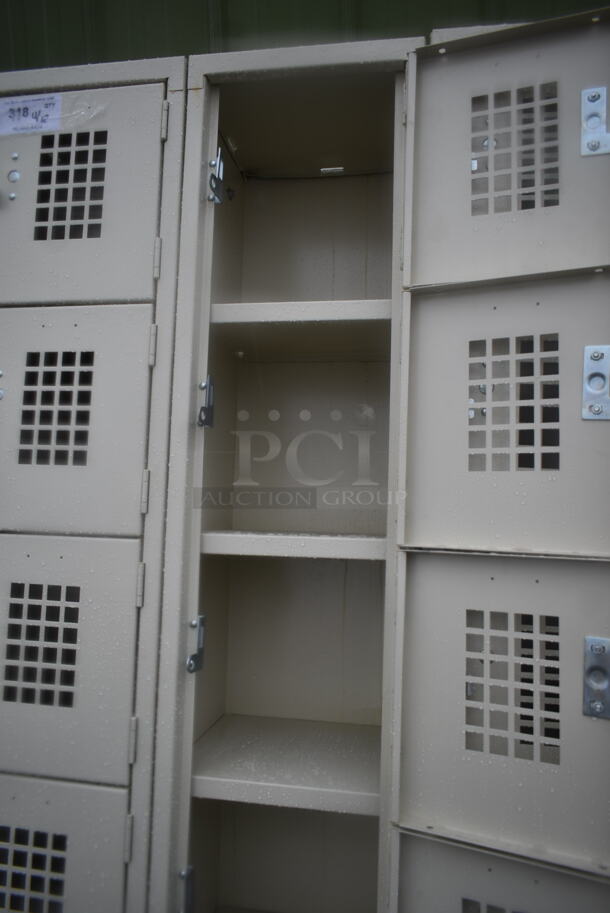 BRAND NEW SCRATCH AND DENT! Metal 18 Cubby Locker.  - Image 4 of 6