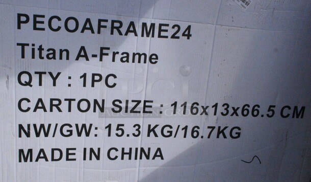 BRAND NEW SCRATCH AND DENT! Titan PECOAFRAME24 A Frame - Image 2 of 2