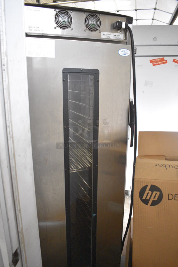CresCor Model H138NPS36CLCMQRL Stainless Steel Commercial 2 Half Size Door Reach In Warming Cabinet on Commercial Casters. 120 Volts, 1 Phase. 24x32x73. Cannot Test Due To Plug Style - Image 7 of 8