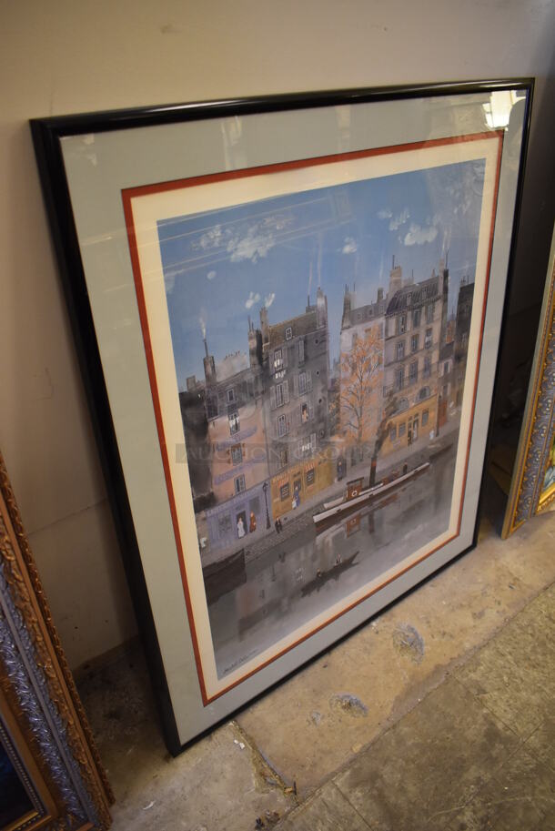 Framed Picture of Delacroix Le Canal By Michael Delacroix - Image 2 of 8