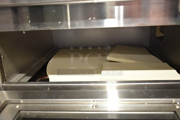 2023 Crosson CPO-160 Stainless Steel Commercial Countertop Electric Powered Pizza Oven w/ Broken Cooking Stone. 120 Volts, 1 Phase. Tested and Working! - Image 4 of 6