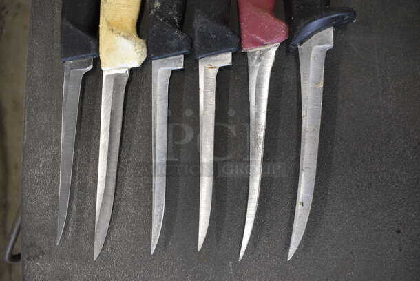 6 Sharpened Stainless Steel Fillet Knives. Includes 11". 6 Times Your Bid! - Image 3 of 4