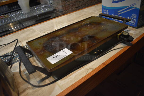 Metal Countertop Electric Powered Griddle. 25x12x3. (bar) - Image 2 of 4