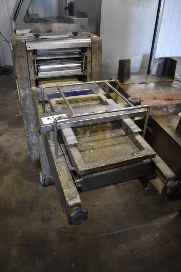 CFAV Metal Commercial Floor Style Dough Sheeter on Commercial Casters. 220 Volts, 1 Phase. 52x23x42 - Image 6 of 9