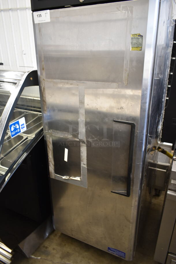Turbo Air M3F19-1 Stainless Steel Commercial Single Door Reach In Freezer w/ Poly Coated Racks. 115 Volts, 1 Phase. Tested and Working! - Image 3 of 7