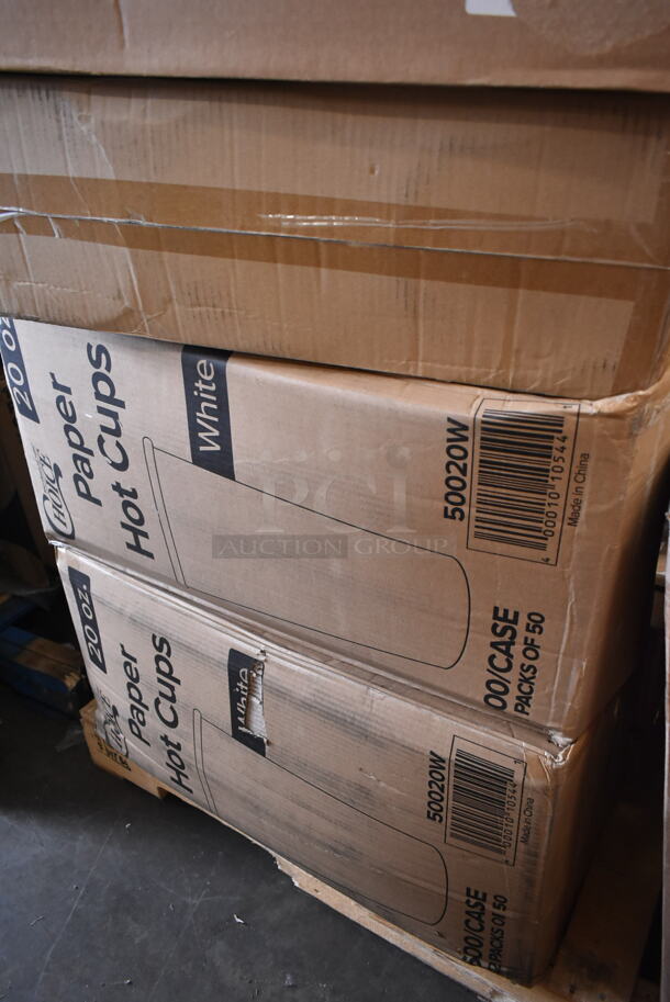 PALLET LOT of 15 BRAND NEW Boxes Including 147RIC3015231 Seko RIC0152313 Front Cover for WareDose Dosing Systems, 2 Box 130APPFRK5CL Visions 5" Clear Plastic Tasting Fork - 500/Box, Kraft Tallfold Dispenser Napkins, Olde Midway Hot Dog Roller Cover, Cambro 35CLRHP150 H-Pan™ 1/3 Size Amber High Heat Plastic Colander Pan - 5" Deep, 5001TPJ Lavex 1-Ply Jumbo 1400' Toilet Paper Roll with 9" Diameter - 12/Case, 128HD12COMBO ChoiceHD 12 oz. Microwavable Translucent Plastic Deli Container and Lid Combo Pack - 240/Case, 2 Box 50020W Choice 20 oz. White Poly Paper Hot Cup - 600/Case, 129MCR24B Choice 24 oz. Black Round Microwavable Heavy Weight Container with Lid 7 1/4" - 150/Case. 15 Times Your Bid! - Image 9 of 12