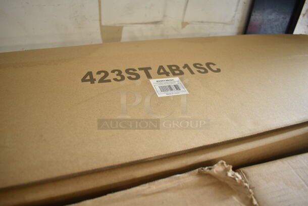 BRAND NEW SCRATCH AND DENT! ServIt 423ST4B1SC Self-Service 2-Sided Sneeze Guard for 4-Pan Steam Tables - Image 3 of 3