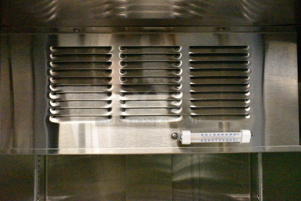 BRAND NEW SCRATCH AND DENT! Beverage Air MMF12HC-1-WS-18-IQ MarketMax 24" White Glass Door Merchandiser with Stainless Steel Interior, Left-Hinged Door, and Electronic Smart Door Lock. 115 Volts, 1 Phase. Tested and Working! - Image 7 of 10