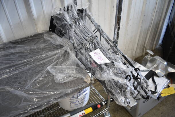 ALL ONE MONEY! Two Tier Lot of Various BRAND NEW SCRATCH AND DENT! Items Including 105RR17016 Point Plus 3" x 90' Carbonless 2-Ply Cash Register POS Paper Roll Tape - 50/Case, Poly Buckets, Metal Tray - Image 3 of 10