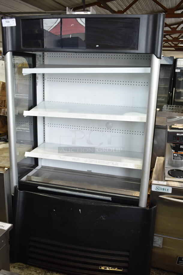 2016 True TAC-48SM-LD Metal Commercial Open Grab N Go Merchandiser w/ Metal Shelves. 208-230 Volts, 1 Phase. 