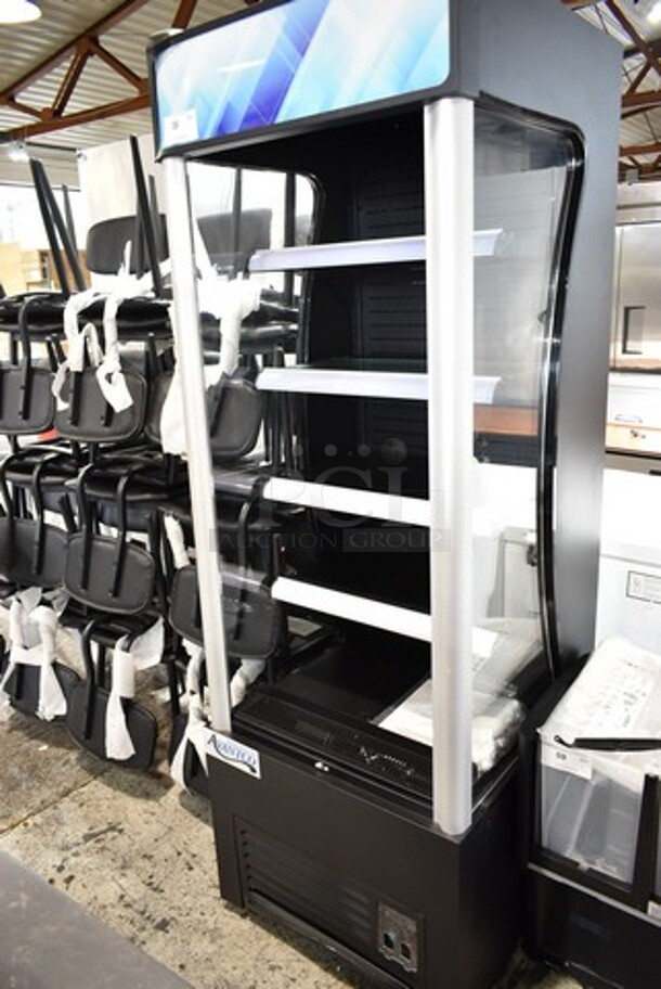 BRAND NEW SCRATCH AND DENT! Avantco 189BVAC28HC 28" Black Refrigerated Air Curtain Merchandiser. Tested and Working! - Image 2 of 6