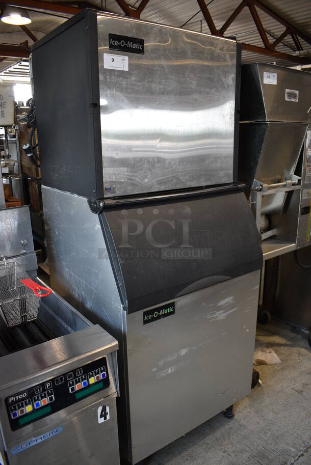 Ice-O-Matic Model ICE1006HR4 Stainless Steel Commercial Ice Head on Commercial Bin. 208-230 Volts, 1 Phase. 30x32x77 - Image 3 of 6