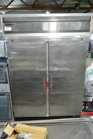 Vulcan CR-44 Stainless Steel Commercial 2 Door Reach In Cooler. 115 Volts, 1 Phase. Tested and Working! 