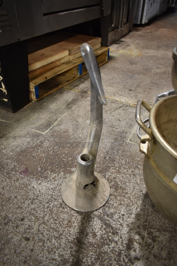 ALL ONE MONEY! Lot of Metal Mixing Bowl, Hobart VMLH60E 60 Quart Dough Hook Attachment and Hobart VHLH60D 60 Quart Whisk Attachment.  - Image 3 of 7