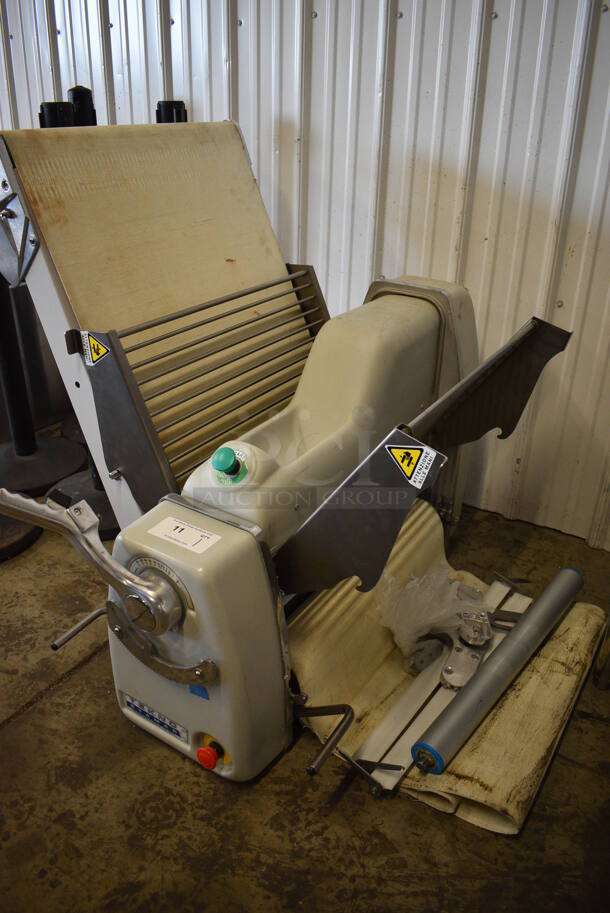 Tekno Stamap Metal Commercial Countertop Reversible Dough Sheeter. 208 Volts, 3 Phase. Closed: 39x38x38 - Image 2 of 7