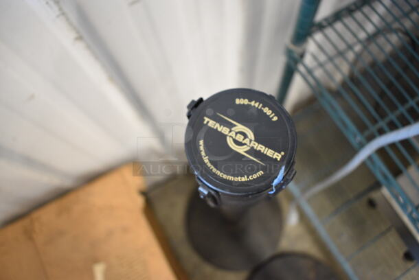 2 Tensabarrier Metal Stanchions. 14x14x40. 2 Times Your Bid! - Image 3 of 3
