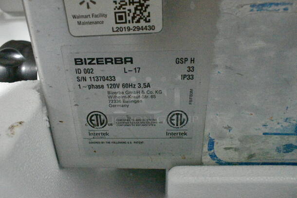 2017 Bizerba GSP H Stainless Steel Commercial Countertop Meat Slicer. 120 Volts 1 Phase. Tested and Working! - Image 6 of 6