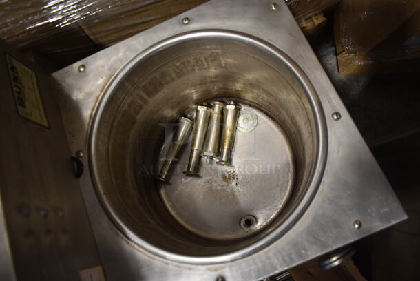 Bunn U3 120/240 Stainless Steel Commercial Countertop 3 Gallon Twin Coffee Machine Urn w/ Hot Water Dispenser and 2 Poly Brew Baskets. 120/240 Volts, 1 Phase. - Image 8 of 9