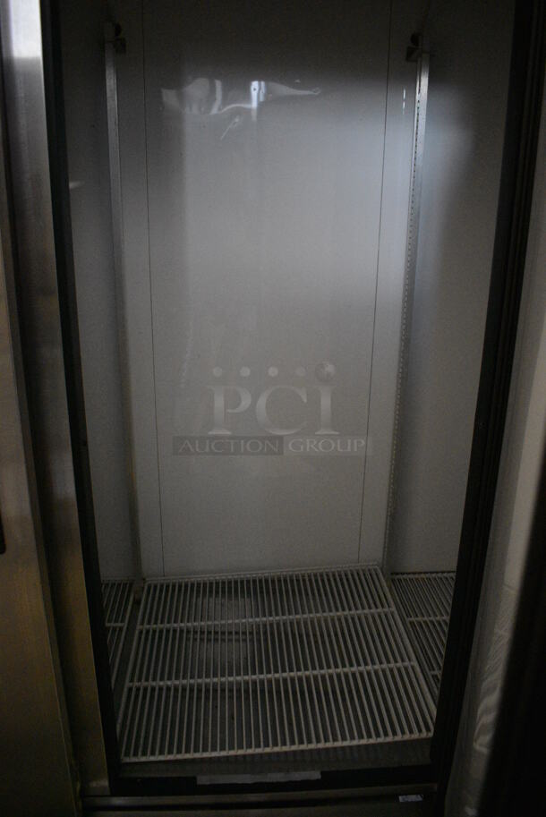 True T-72 Stainless Steel Commercial 3 Door Reach In Cooler w/ Poly Coated Racks. 115 Volts, 1 Phase. 78x30x79. Tested and Working! - Image 4 of 7