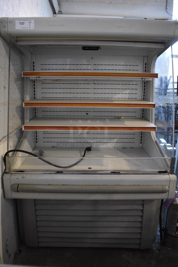 Hussmann Model GSVM4060 Metal Commercial Open Grab N Go Merchandiser. 115 Volts, 1 Phase. 40x30x61. Tested and Working!