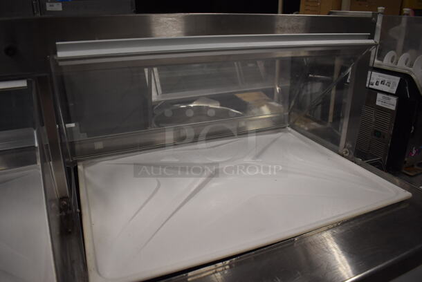 Stainless Steel Commercial Ice Cream Dipping Cabinet w/ 3 Stainless Steel Ice Cream Tub Collars. 125 Volts, 1 Phase. 68x30x60. Tested and Working! - Image 5 of 9
