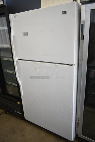 Maytag M1TXEGMYW01 Metal Cooler Freezer Combo Unit. 115 Volts, 1 Phase. Tested and Powers On But Does Not Get Cold
