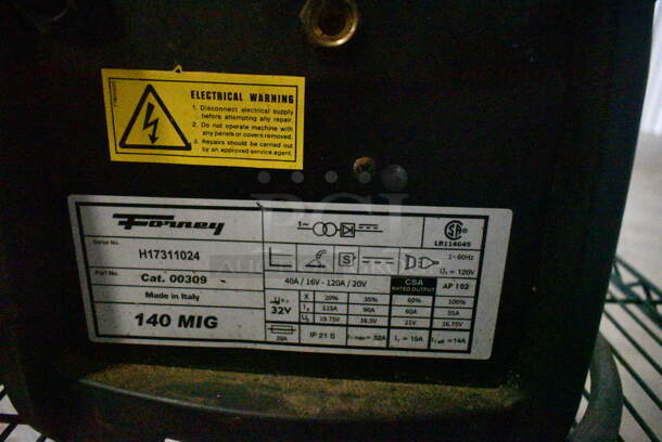 Forney 140 MIG Welder. 120 Volts, 1 Phase.  - Image 7 of 10