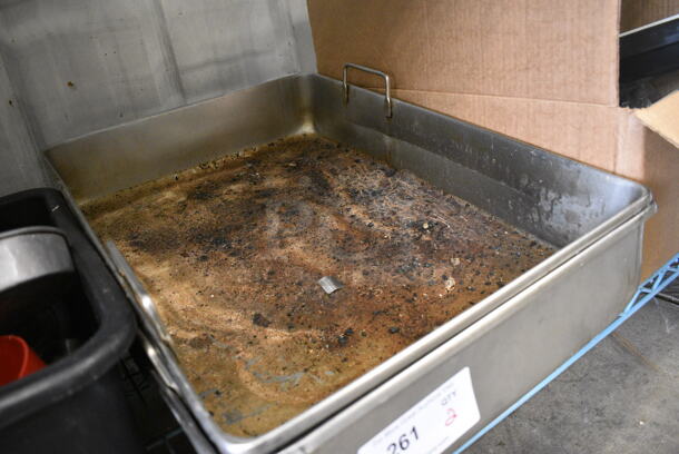 2 Metal Bins. 17x23x5. 2 Times Your Bid! - Image 2 of 3