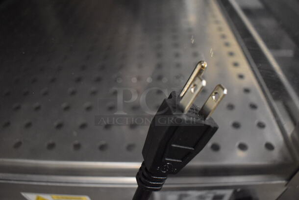 2018 Heat Max 222725 Stainless Steel Commercial Warming Display Case Merchandiser. 120 Volts, 1 Phase. 23x28x59.5. Tested and Working! - Image 7 of 7