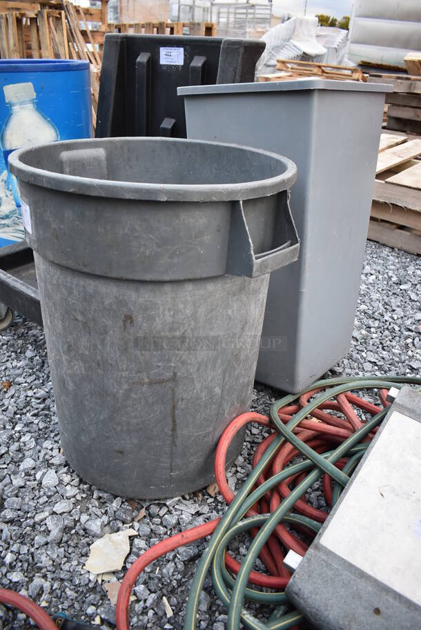 2 Various Gray Trash Cans. Includes 24x22x28. 2 Times Your Bid! - Image 3 of 5