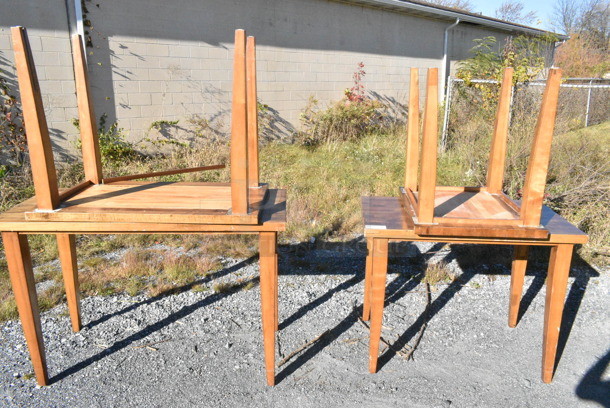 4 Various Wooden Table. 55x24x36, 24x30x30, 3x24x33. 4 Times Your Bid!  - Image 2 of 2