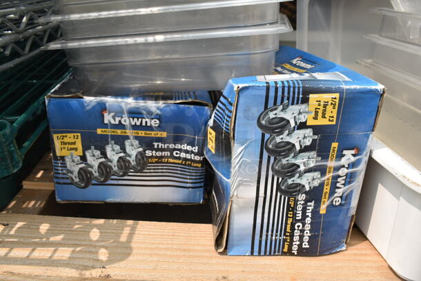 ALL ONE MONEY! Pallet Lot of Plastic Drop-In Bins and Lids, Vitamix, Salad Spinner, 6-Outlet Surge Protector Power Strip, Commercial Casters, AND MORE!  - Image 5 of 6