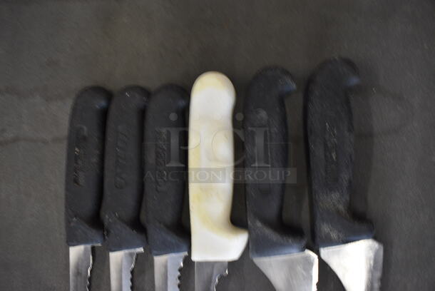 6 Sharpened Stainless Steel Serrated Knives. Includes 12.5". 6 Times Your Bid! - Image 3 of 4